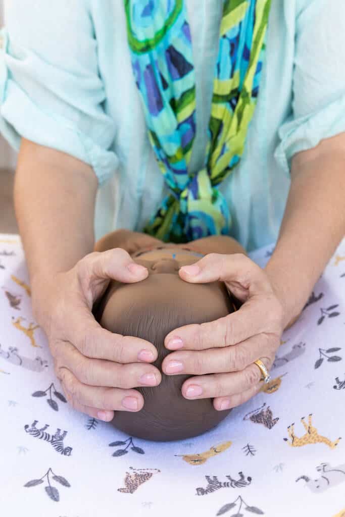 Practising Baby Massage