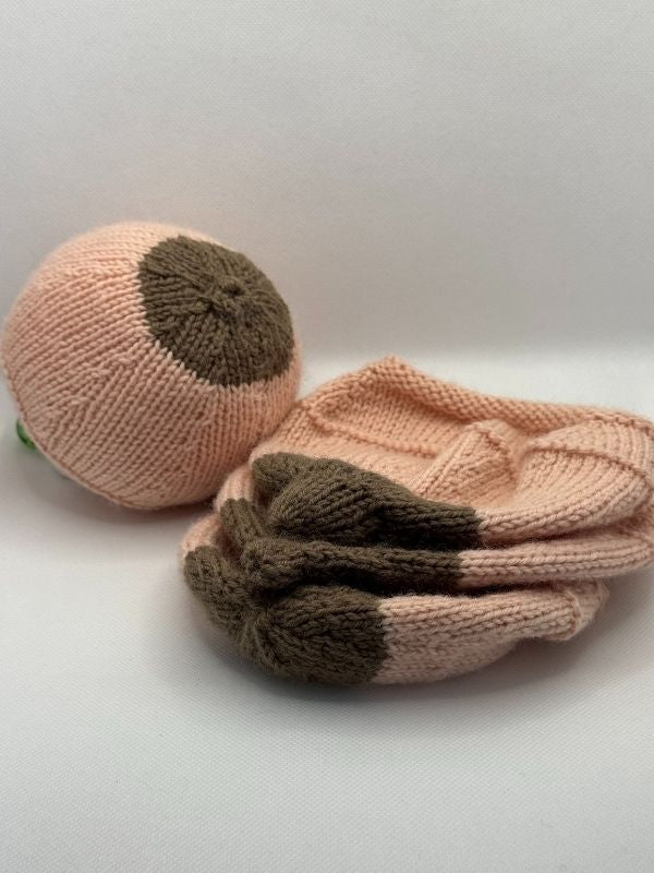 Light pink wool breast model full set