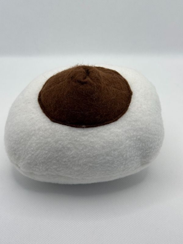 White cloth breast model pull cord full view