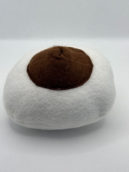 White cloth breast model pull cord full view