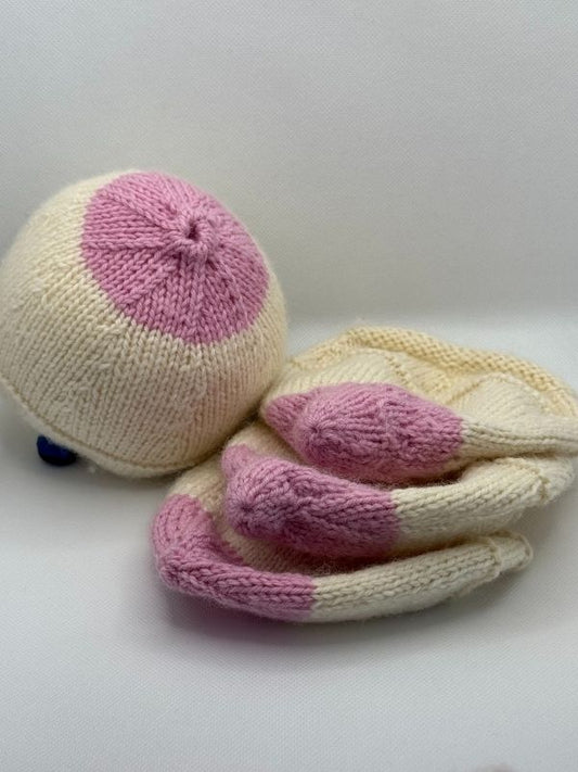 White wool breast model full set all features visible